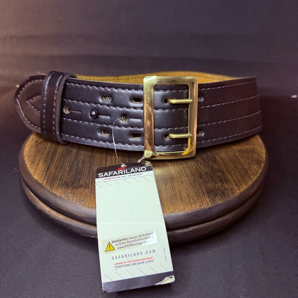 Safariland Women's 872 Contoured Duty Belt Size 28" Contoured Plain Black Brass